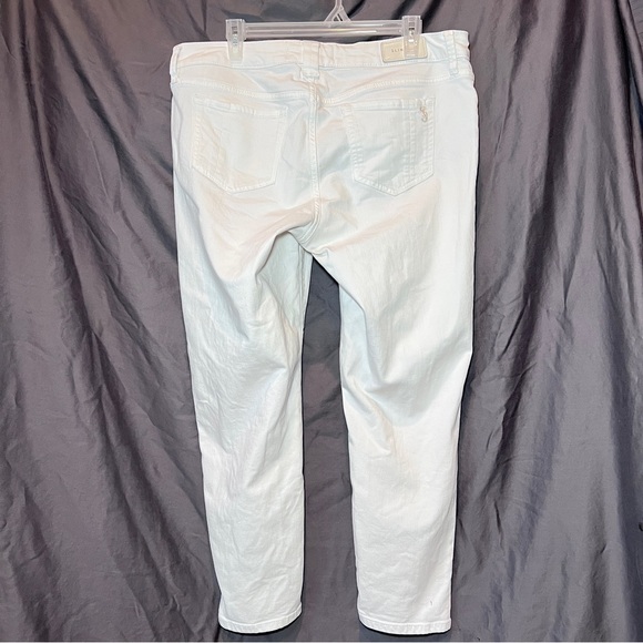 Slink Jeans Plus “Curvy” Mid-Rise Ankle Skinny Jeans Size 14 <white> - Picture 2 of 10